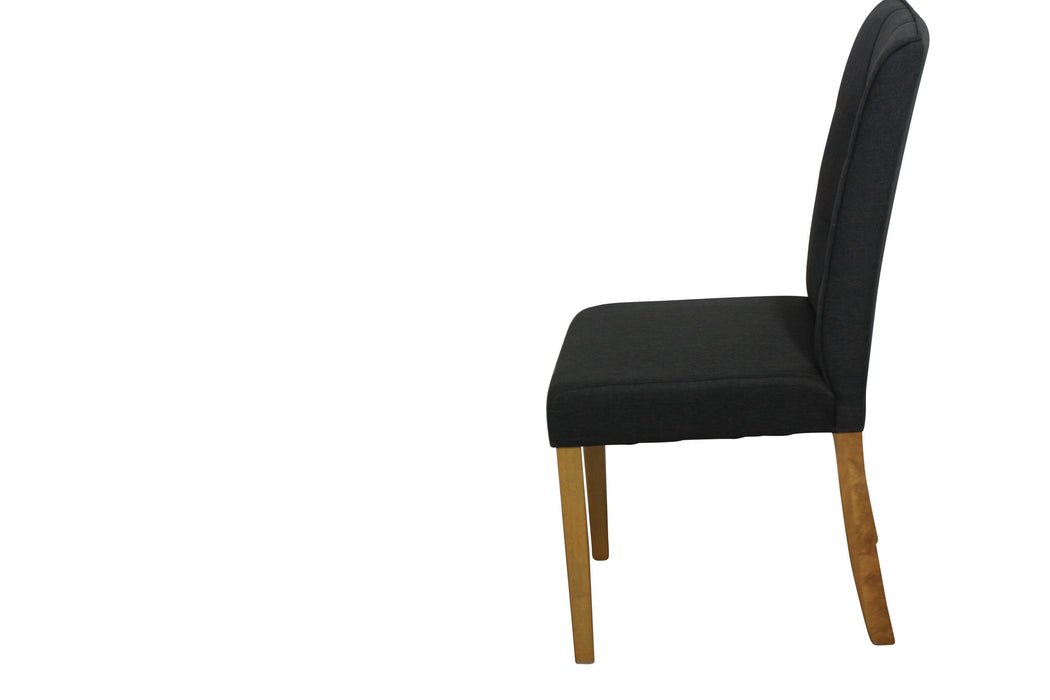 Lodge Chair Black Fabric Upholstery, Beech Legs