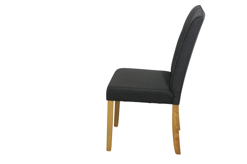 Lodge Chair Black Fabric Upholstery, Beech Legs