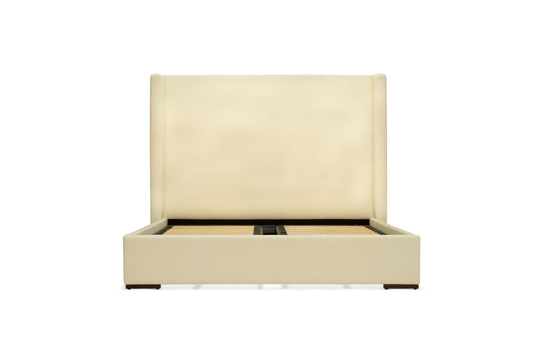 Lola Bed - Linen Weave Alabaster - King