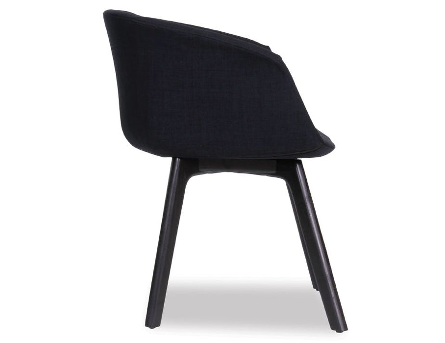 Lonsdale Armchair - Black - Black Fabric