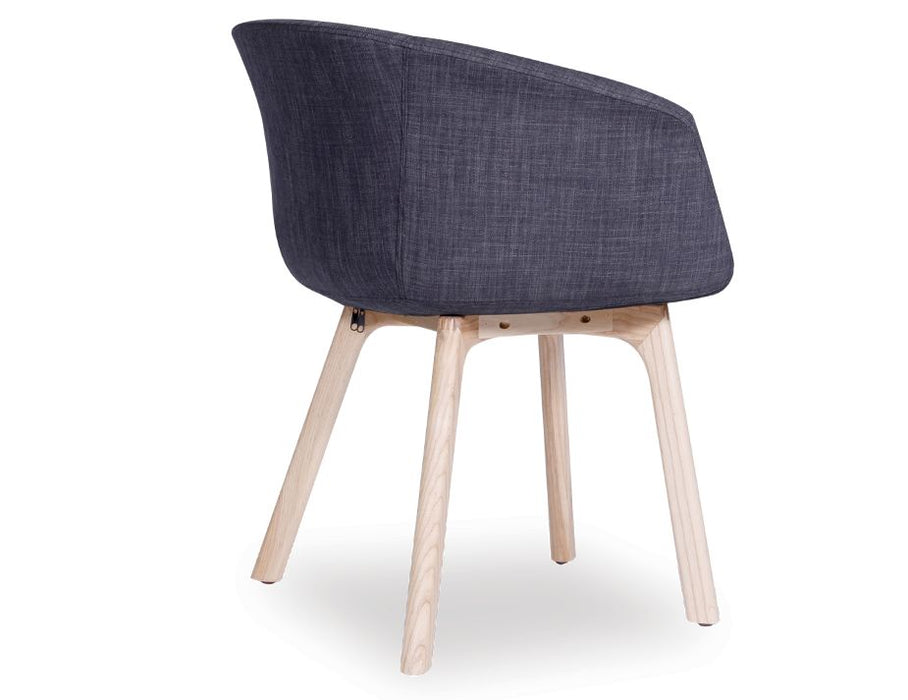 Lonsdale Armchair - Natural - Charcoal Fabric