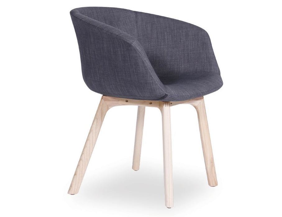 Lonsdale Armchair - Natural - Charcoal Fabric