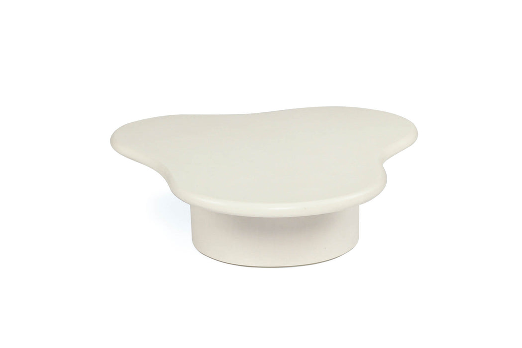Lorenzo Organic Coffee Table - 100cm (Clover) - Ivory - Ivory 100cm