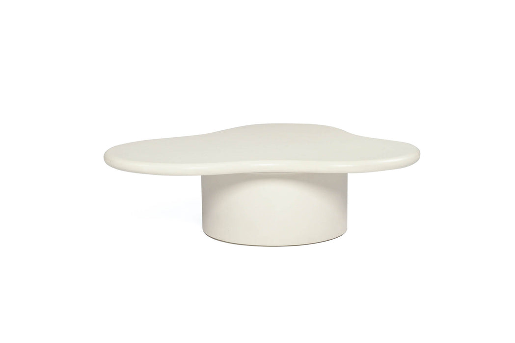 Lorenzo Organic Coffee Table - 100cm (Clover) - Ivory - Ivory 100cm