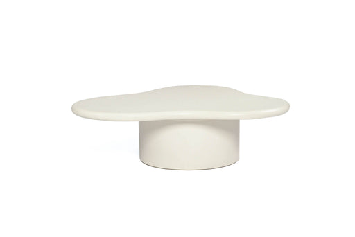 Lorenzo Organic Coffee Table - 100cm (Clover) - Ivory - Ivory 100cm