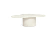 Lorenzo Organic Coffee Table - 120cm (Clover) - Ivory - Ivory 120cm
