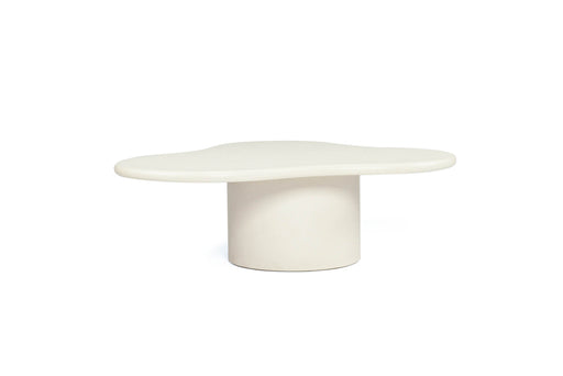 Lorenzo Organic Coffee Table - 120cm (Clover) - Ivory - Ivory 120cm