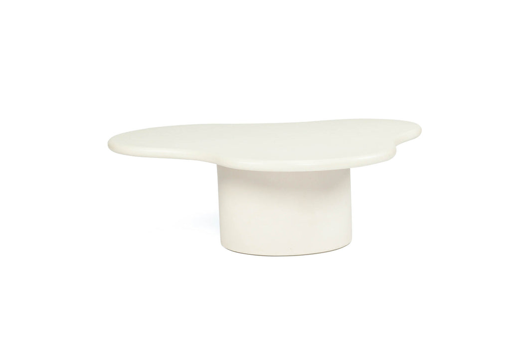 Lorenzo Organic Coffee Table - 120cm (Clover) - Ivory - Ivory 120cm