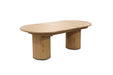 Lorenzo Oval Extension Dining Table - 210/310cm - Natural Oak - Dt Lor Ext Noak 210/310 Plank