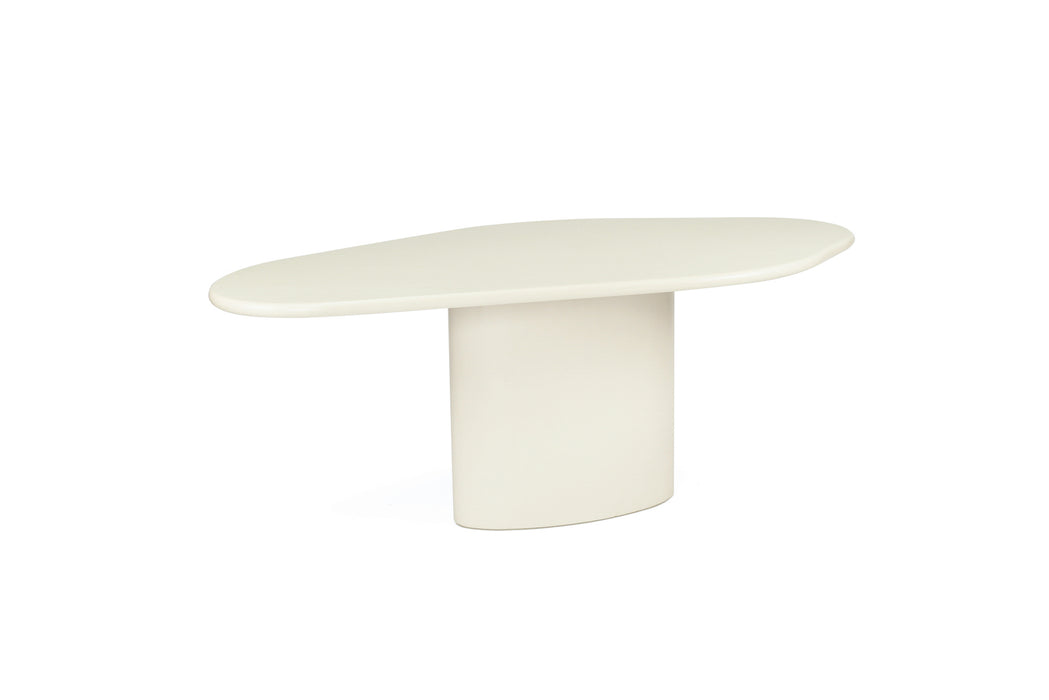 Lorenzo Organic Dining Table - 2m - Ivory - Ivory 200cm