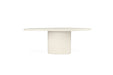 Lorenzo Organic Dining Table - 2m - Ivory - Ivory 200cm