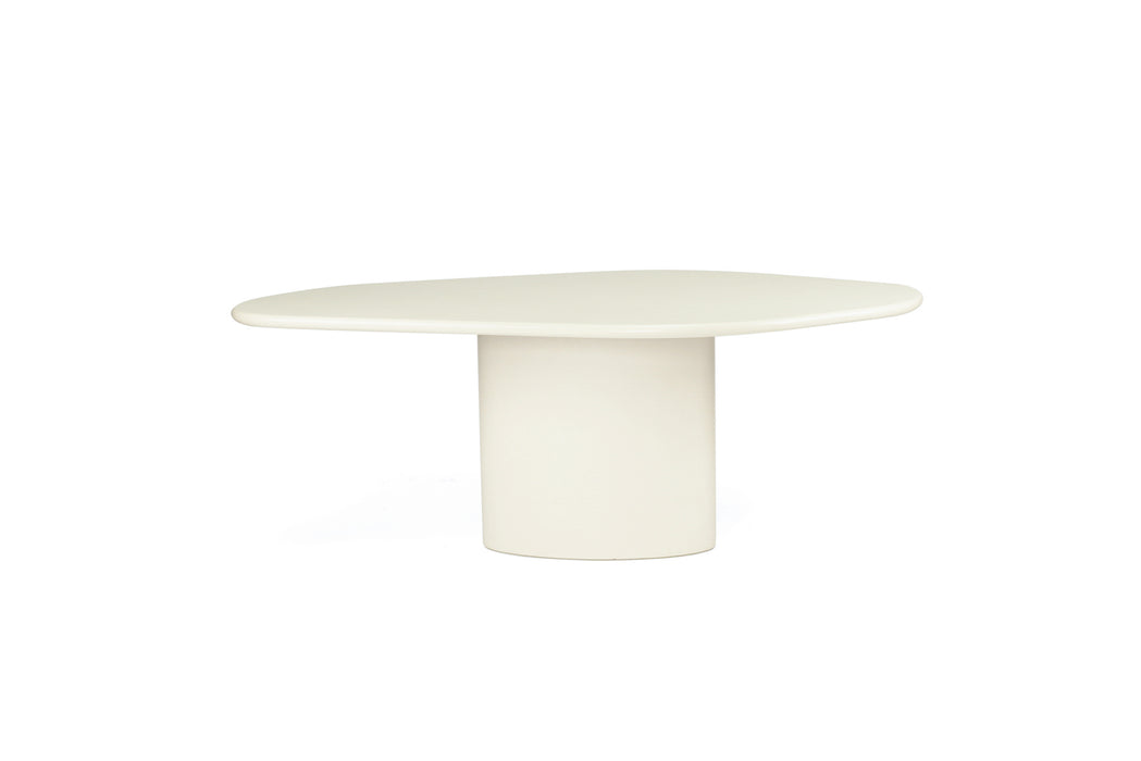 Lorenzo Organic Dining Table - 2m - Ivory - Ivory 200cm
