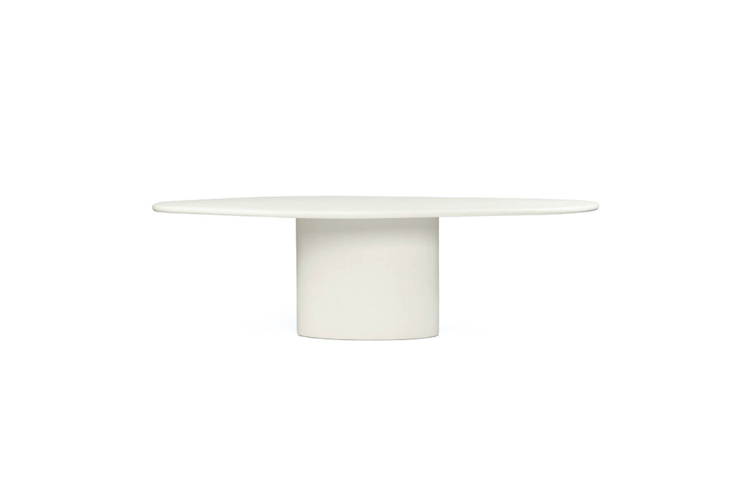 Lorenzo Organic Dining Table - 2.5m - Ivory - Ivory 250cm