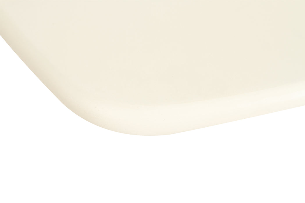 Lorenzo Organic Rectangle Dining Table - 2.7m - Ivory - Ivory 270cm