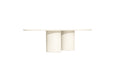 Lorenzo Organic Rectangle Dining Table - 2.7m - Ivory - Ivory 270cm
