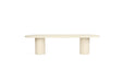Lorenzo Oval Dining Table - 3m - Ivory - Ivory 300cm