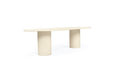 Lorenzo Oval Dining Table - 3m - Ivory - Ivory 300cm