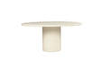 Lorenzo Round Dining Table - 140cm - Ivory - Ivory 140cm