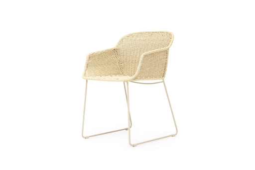 Luca Outdoor Dining Armchair - Linen White