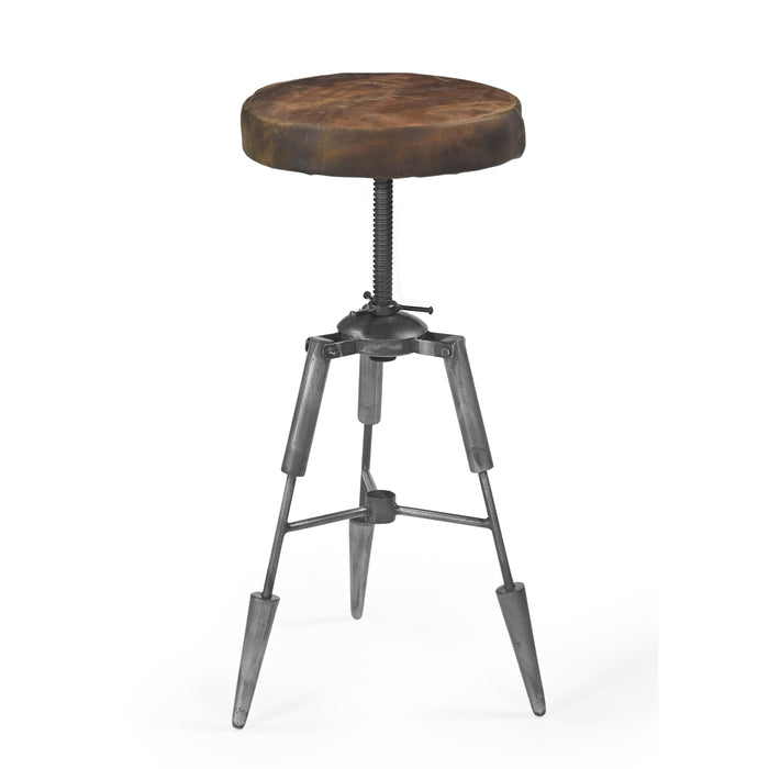 Tripod Leather Stool