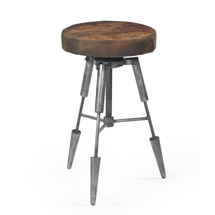 Tripod Leather Stool