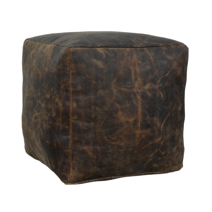 Vintage Leather Ottoman