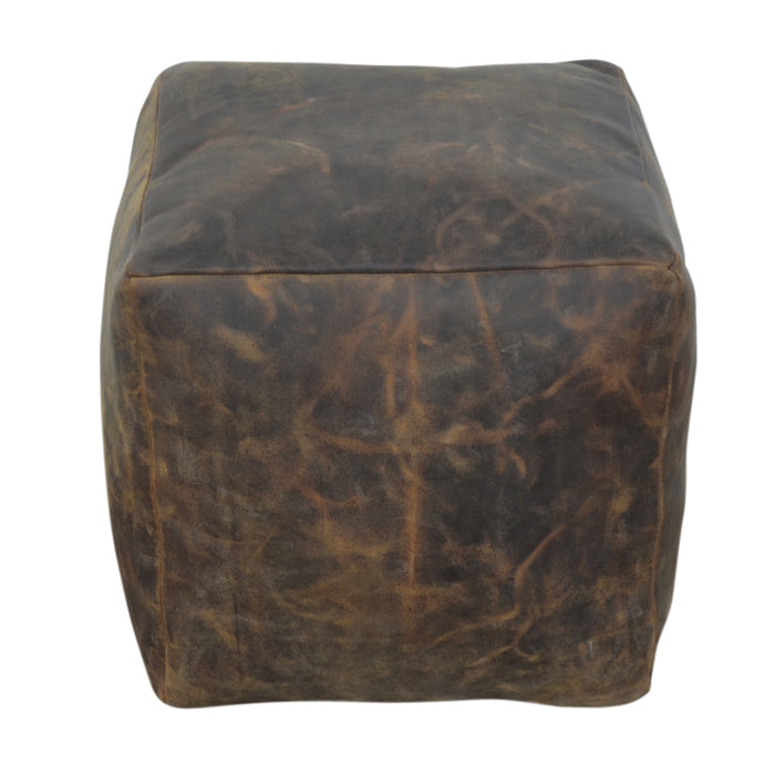 Vintage Leather Ottoman