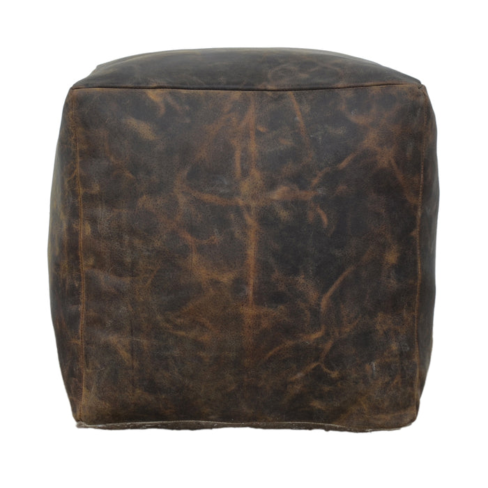 Vintage Leather Ottoman
