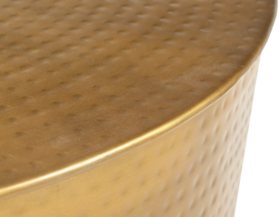 Gold Hammered Coffee Table