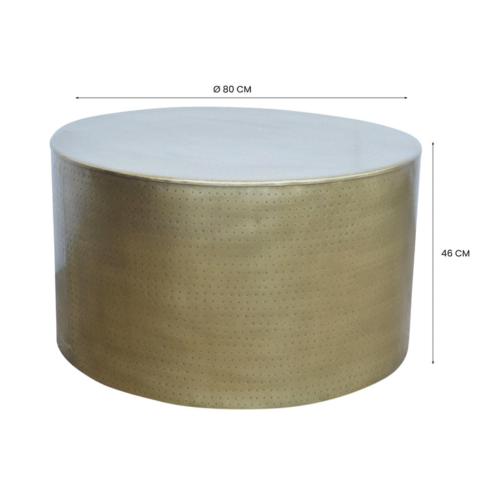 Gold Hammered Coffee Table