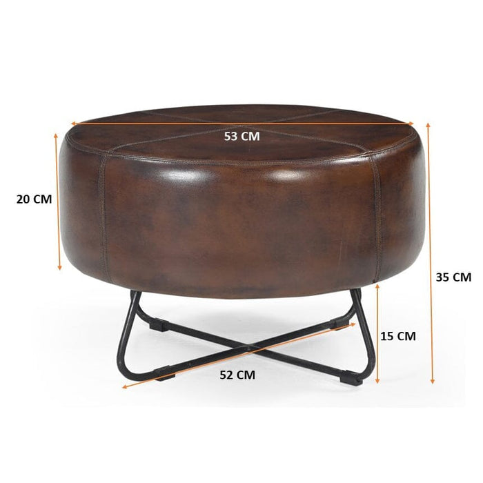 Bolero Leather Coffee Table/Ottoman