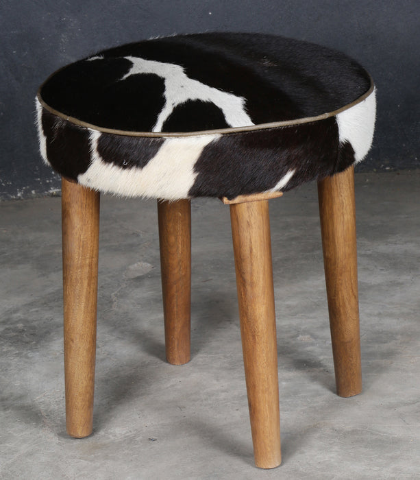 Short Cowhide Stool