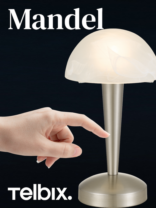 Mandel Touch Table Lamp - Nickel