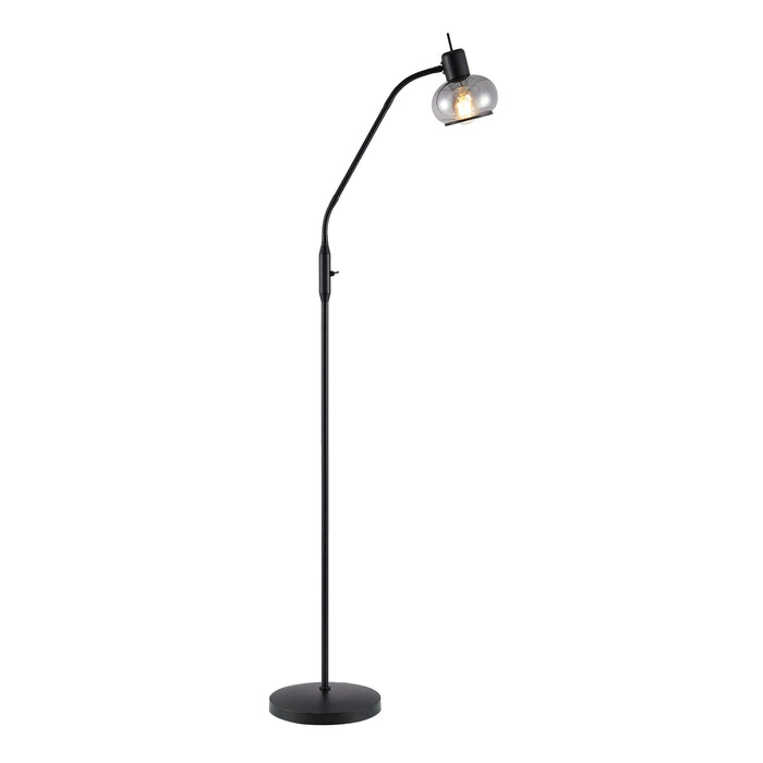 Marbell Floor Lamp - Black, Smoke