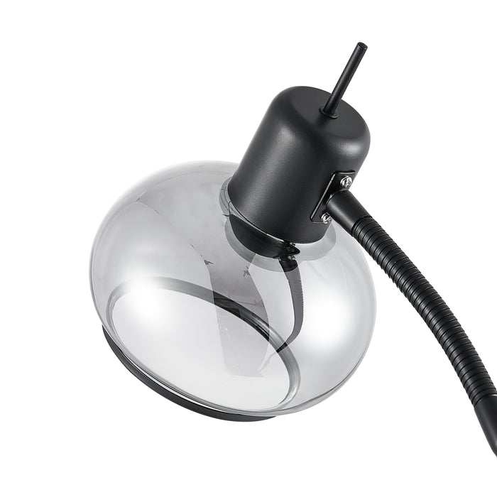 Marbell Floor Lamp - Black, Smoke