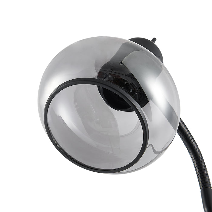 Marbell Floor Lamp - Black, Smoke