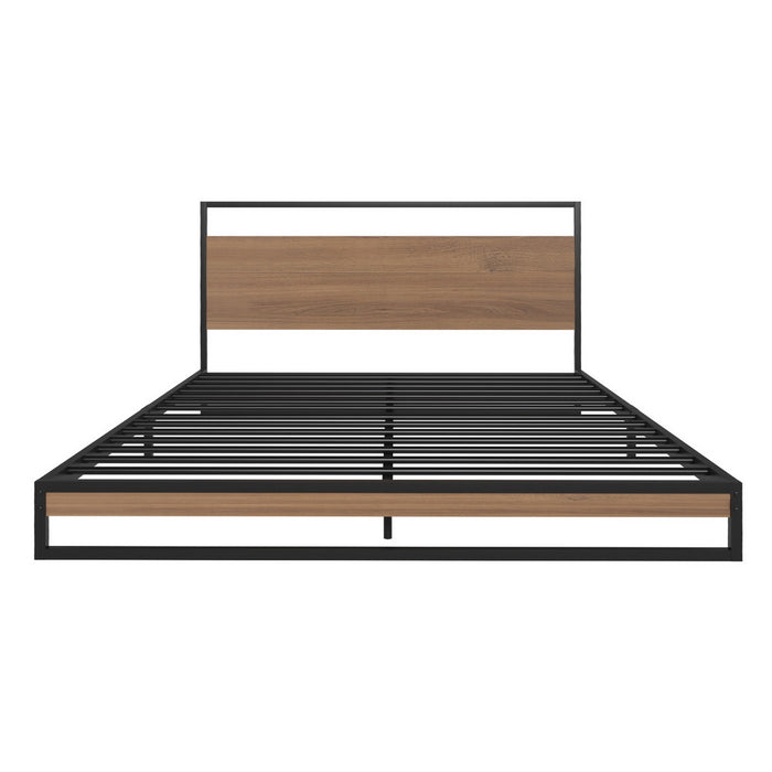 Artiss Metal Bed Frame Double Size Beds Platform with Mattress
