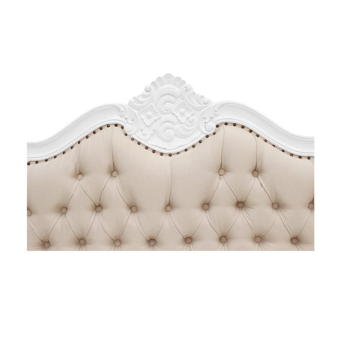 Louis Upholstered Headboard - Queen size - Black