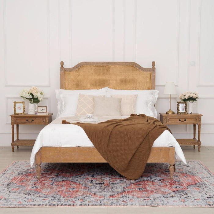 King Size Marseille Rattan Bed Frame