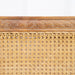 Marseille bed woven rattan and carved frame detail