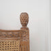 Marseille bed carved finial detail - Weathered Oak