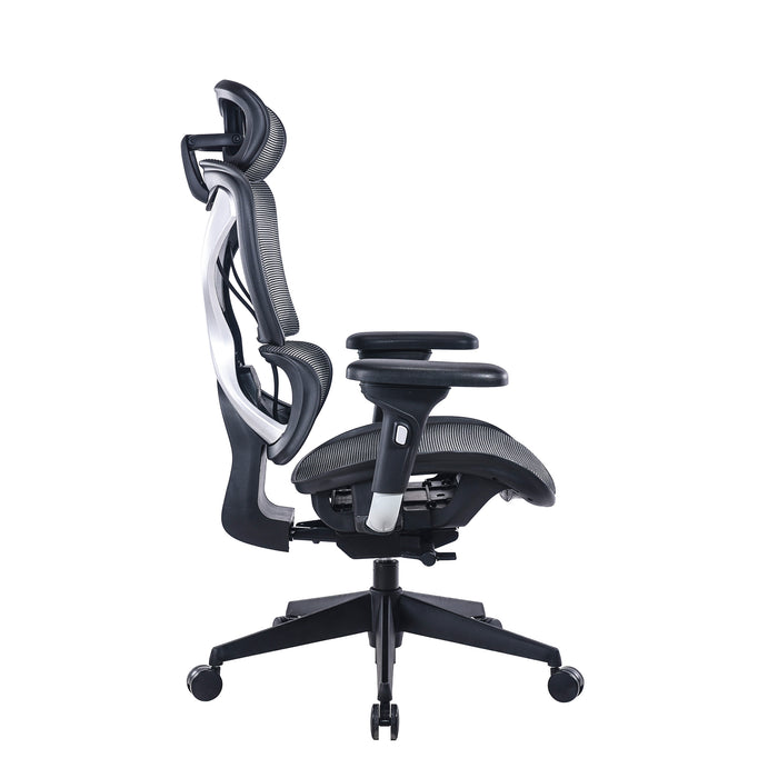 Lucia Fully Adjustable High Back Manager Chair With Removable Headrest In Black