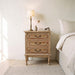 Marseille 3 Drawer Bedside - Weathered Oak