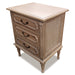 Marseille 3 Drawer Bedside - Weathered Oak
