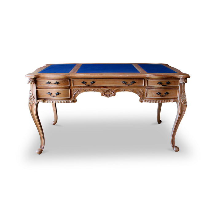 Leather Top Paris Desk - Black