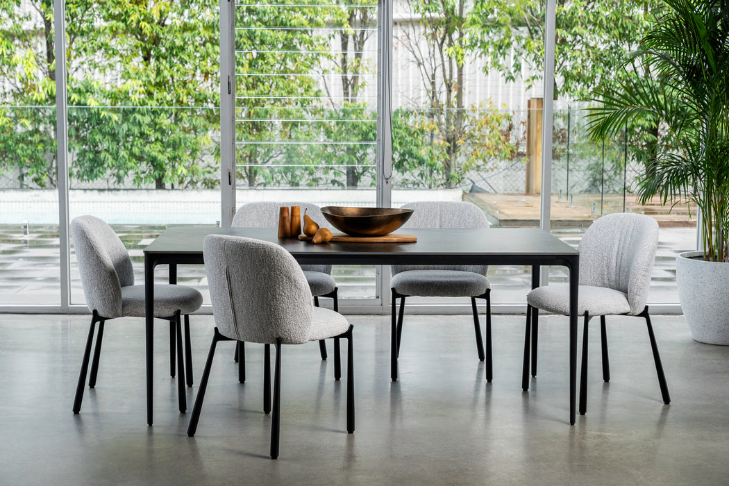 Megan Dining Table Grey Stone Ceramic