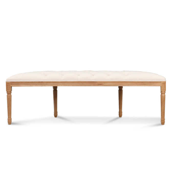 CDB8002-LJ 1.48m Oak Bench -Light Beige