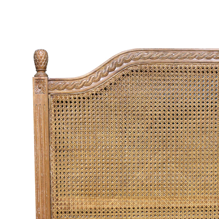 Marseille Rattan Bedhead - King Size - White