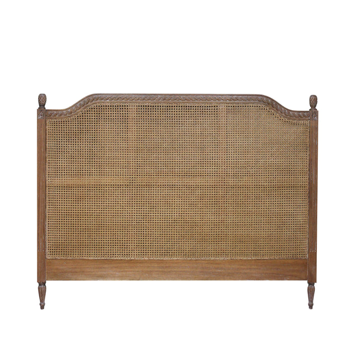 Marseille Rattan Bedhead - King Size - Black