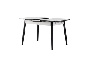 Mila Extension Dining Table Snow White Ceramic